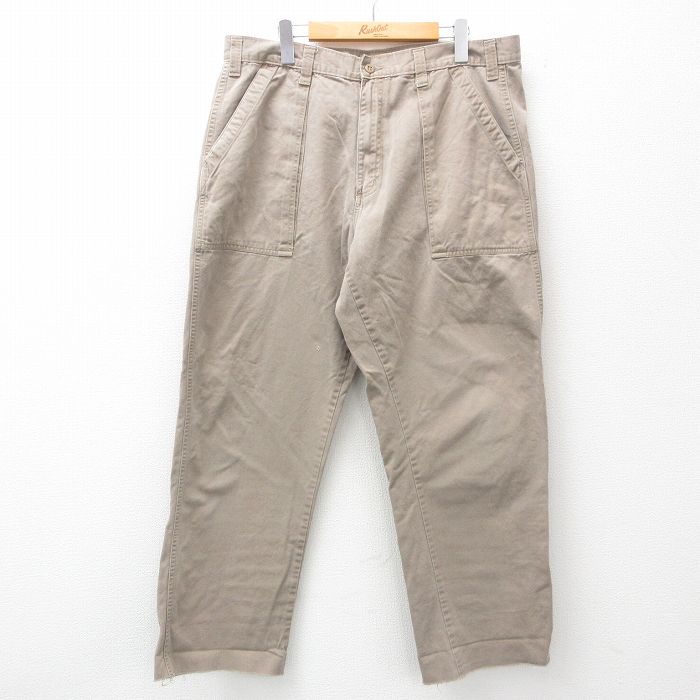 【中古】古着 セントジョンズベイ ベイカーパンツ メンズ 00年代 00s コットン ベージュ系 カーキ 【spe】 W37 中古 ボトムス ロング | 春夏 春物 春服 秋冬 秋物 秋服 長ズボン カジュアル メンズファッション ファッション おしゃれ 2OF