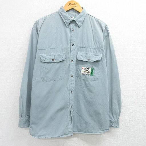【中古】古着 長袖シャツ メンズ 90年代 90s コットン 薄グレー系 XLサイズ 中古 トップス | 春夏 春物 春服 秋冬 秋物 秋服 カジュアルシャツ メンズファッション 長袖シャツ おしゃれ カジュアル 【中古】古着 長袖シャツ メンズ 90年代 90s コットン 薄グレー系 XLサイズ 中古 トップス | 春夏 春物 春服 秋冬 秋物 秋服 カジュアルシャツ メンズファッション 長袖シャツ おしゃれ カジュアル