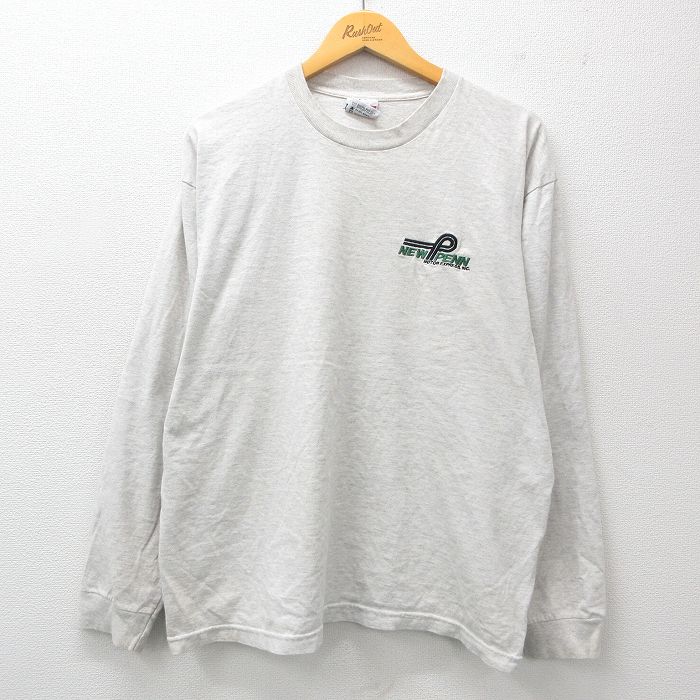 Rakuten - 【中古】古着 90s 長袖Tシャツ メンズ グレー XLサイズ NEW PENN ヴィンテージ アメカジ ストリート カジュアル きれいめ レトロ オールド 5OF