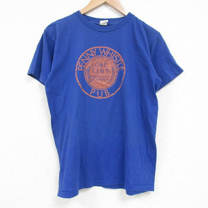【中古】古着 半袖 ビンテージ ヴィンテージTシャツ メンズ 80年代 80s PENNY WHISTLE クルーネック 丸..