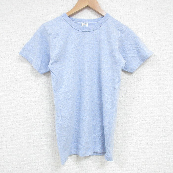 Rakuten - 【中古】古着 チャンピオン 80s 半袖Tシャツ メンズ XSサイズ USA製 薄紺 ネイビー 霜降り クルーネック アメカジ ストリート カジュアル きれいめ ヴィンテージ レトロ【spe】 5OF