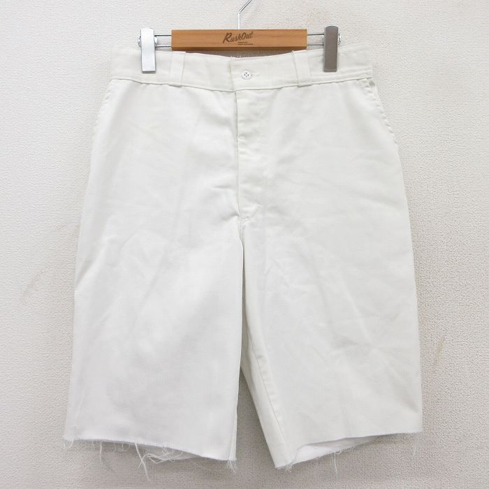 【中古】古着 ショートパンツ ショーツ メンズ 90年代 90s USA製 アメリカ製 白 ホワイト W32 中古 ボトムス 短パン ショーパン ハーフ | 春夏 春物 春服 夏物 夏服 半ズボン カジュアル メンズファッション ファッション おしゃれ
