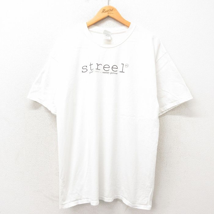 Rakuten - 【中古】古着 00s 半袖Tシャツ メンズ ホワイト XLサイズ Street ストリート カジュアル アメカジ きれいめ ヴィンテージ レトロ オールド