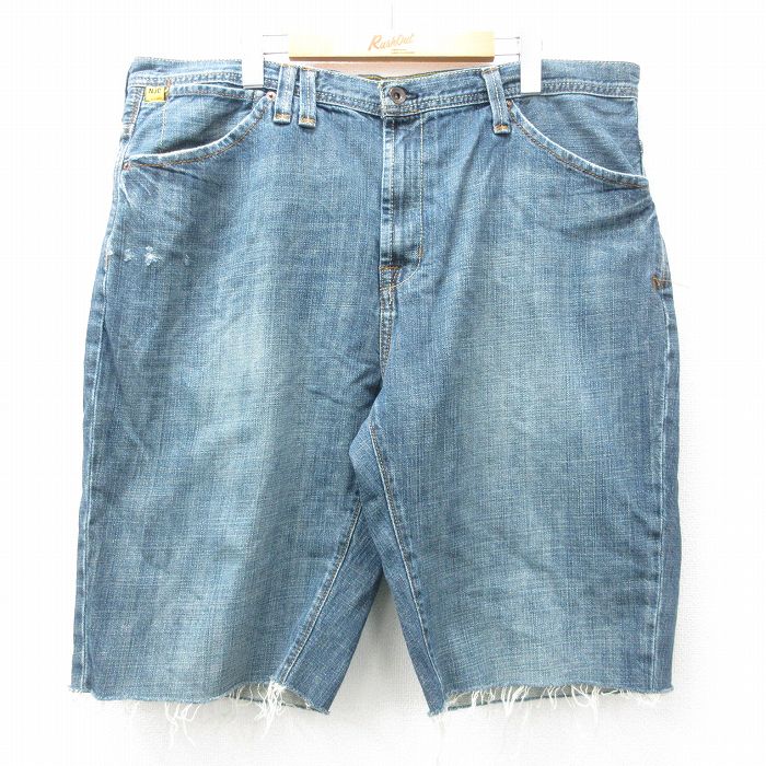 棉制裤子 - 【中古】古着 ノーティカ NAUTICA ブランド ショートパンツ ショーツ メンズ コットン 紺 ネイビー デニム W38 中古 ボトムス 短パン ショーパン ハーフ | 春夏 春物 春服 夏物 夏服 半ズボン カジュアル メンズファッション ファッション おしゃれ
