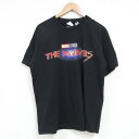 【中古】古着 半袖Tシャツ メンズ マーベル マーベルズ コットン クルーネック 丸首 黒 ブラック Lサイズ 中古 | 春夏 夏物 夏服 メンズファッション カットソー ティーシャツ ティシャツ メンズTシャツ 半袖Tシャツ 半袖ティーシャツ カジュアルTシャツ おしゃれ