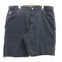 【中古】古着 カーハート Carhartt ショート ペインターパンツ ショーツ メンズ ダック地 大きいサイズ ゆったり オーバーサイズ コットン 黒 ブラック 【spe】 W43 中古 ボトムス 短パン ショーパン | 春夏 春物 春服 夏物 夏服 半ズボン カジュアル メンズファ