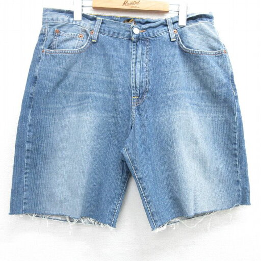 【中古】古着 ラッキーブランド Lucky Brand ショートパンツ ショーツ メンズ コットン 紺 ネイビー デニム W37 中古 ボトムス 短パン ショーパン ハーフ | 春夏 春物 春服 夏物 夏服 半ズボン カジュアル メンズファッション ファッション おしゃれ 2OF 【中古】古着 ラッキーブランド Lucky Brand ショートパンツ ショーツ メンズ コットン 紺 ネイビー デニム W37 中古 ボトムス 短パン ショーパン ハーフ | 春夏 春物 春服 夏物 夏服 半ズボン カジュアル メンズファッション ファッション おしゃれ 2OF