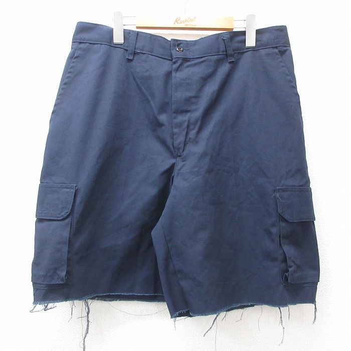 樂天商城 - 【中古】古着 ショート カーゴパンツ ショーツ メンズ 紺 ネイビー W36 中古 ボトムス 短パン ショーパン | 春夏 春物 春服 夏物 夏服 半ズボン カジュアル メンズファッション ファッション おしゃれ