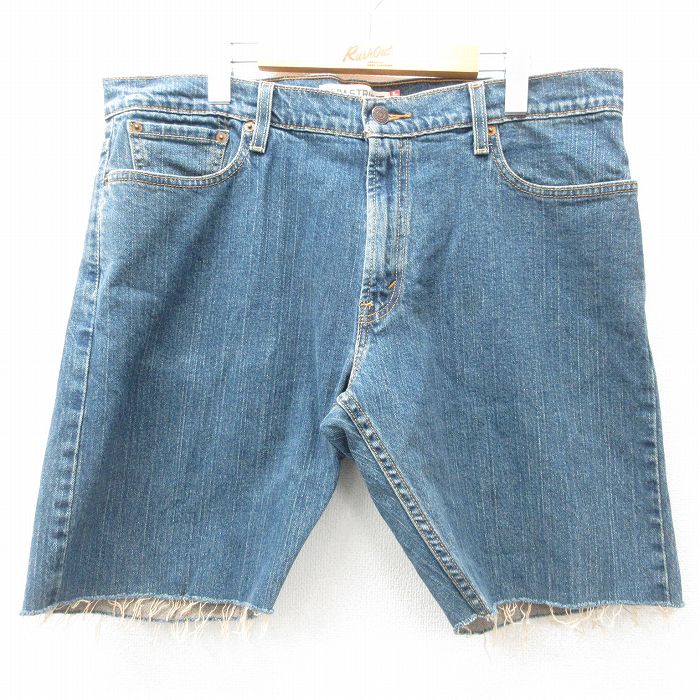【中古】古着 リーバイス Levis 514 ショートパンツ ショーツ メンズ 紺 ネイビー デニム W39 中古 ボトムス 短パン ショーパン ハーフ | 春夏 春物 春服 夏物 夏服 半ズボン カジュアル メンズファッション ファッション おしゃれ