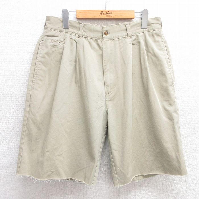 【中古】古着 00s ビューグルボーイ ショートパンツ メンズ W33 ベージュ コットン ワーク アメカジ ストリート ヴィンテージ カジュアル きれいめ レトロ 25apr28