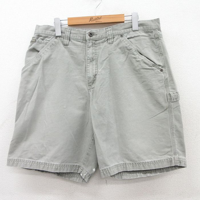 【中古】古着 コロンビア COLUMBIA ショート ペインターパンツ ショーツ メンズ 00年代 00s ダック地 コットン グレー系 W36 中古 ボトムス 短パン ショーパン | 春夏 春物 春服 夏物 夏服 半ズボン カジュアル メンズファッション ファッション おしゃれ