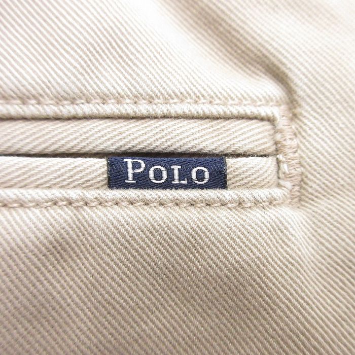 【中古】古着 ラルフローレン ショートパンツ メンズ ベージュ Ralph Lauren W36 ...
