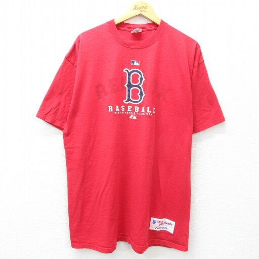 【中古】古着 マジェスティック 半袖 ビンテージ ヴィンテージTシャツ メンズ 00年代 00s MLB ボストンレッドソックス 大きいサイズ 2L LL ビッグシルエット ゆったり ビッグサイズ オーバーサイズ ロング丈 コットン クルーネック 丸首 赤 レッド メジャーリーグ 2OF 【中古】古着 マジェスティック 半袖 ビンテージ ヴィンテージTシャツ メンズ 00年代 00s MLB ボストンレッドソックス 大きいサイズ 2L LL ビッグシルエット ゆったり ビッグサイズ オーバーサイズ ロング丈 コットン クルーネック 丸首 赤 レッド メジャーリーグ 2OF