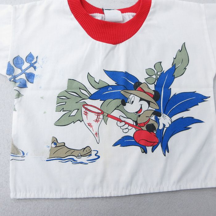 【中古】古着 半袖 ヴィンテージTシャツ キッズ ボーイズ 80s ディズニー ミッキー...