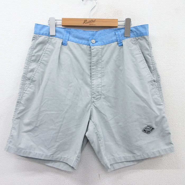 【中古】古着 ショートパンツ ショーツ メンズ ツートンカラー バイカラー グレー他 W33 中古 ボトムス 短パン ショーパン ハーフ | 春夏 春物 春服 夏物 夏服 半ズボン カジュアル メンズファッション ファッション おしゃれ(4.0)