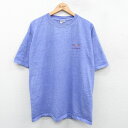 【中古】古着 半袖 ビンテージ ヴィンテージTシャツ メンズ 00年代 00s ケープメイ サメ コットン クルーネック 丸首 薄紫系 パープル 霜降り XLサイズ 中古 | 春夏 夏物 夏服 ヴィンテージTシャツ メンズファッション カットソー ティーシャツ ティシャツ メンズ