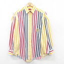 【中古】古着 長袖シャツ レディース 90年代 90s 白他 ホワイト ストライプ 中古 ブラウス トップス | 春夏 春物 春服 秋冬 秋物 秋服 カジュアル...