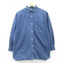 【中古】古着 カルバンクライン Calvin Klein 長袖シャツ レディース 大きいサイズ 2L LL ビッグシルエット ゆったり ビッグサイズ オーバーサ...