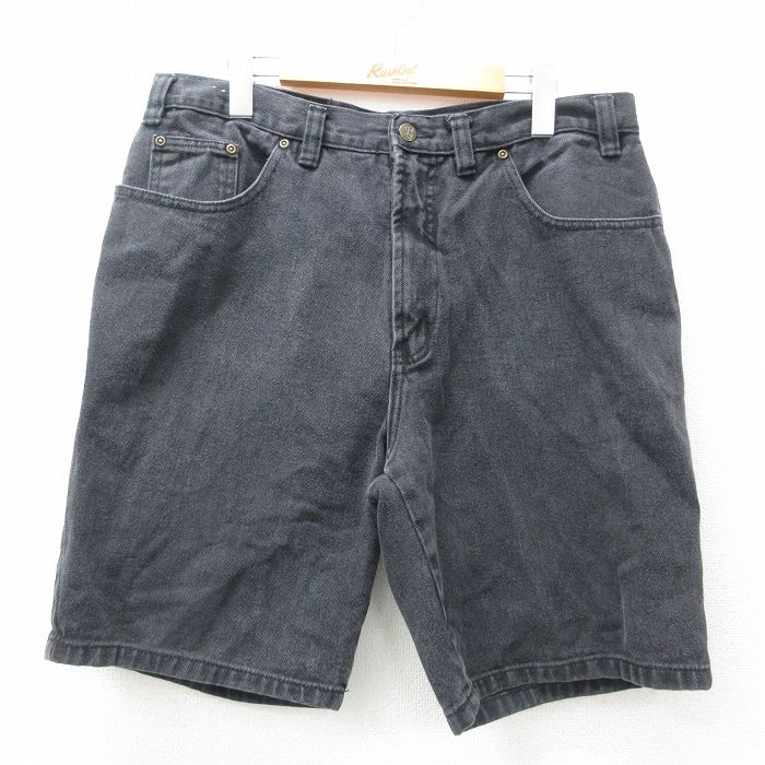 Cotton Pants - 【中古】古着 ルート66 ショートパンツ ショーツ メンズ 00年代 00s 黒 ブラック デニム W36 中古 ボトムス 短パン ショーパン ハーフ | 春夏 春物 春服 夏物 夏服 半ズボン カジュアル メンズファッション ファッション おしゃれ