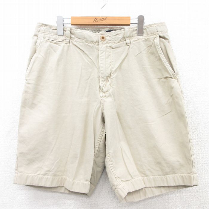 乐天商城 - 【中古】古着 ジェイクルー J.CREW ショートパンツ ショーツ メンズ コットン 薄ベージュ カーキ W35 中古 ボトムス 短パン ショーパン ハーフ | 春夏 春物 春服 夏物 夏服 半ズボン カジュアル メンズファッション ファッション おしゃれ