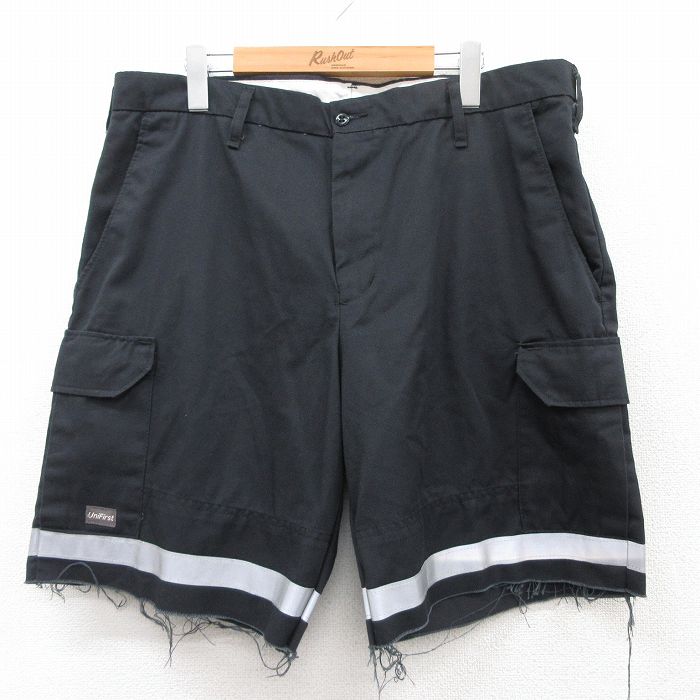 W37★古着 CiNTAS ショート ワーク カーゴ パンツ ショーツ メンズ 黒 &yen;&nbsp;2,400（税込） W37★古着 ショート ワーク カーゴ パンツ ショーツ メンズ CiNTAS 黒 &yen;&nbsp;2,40...