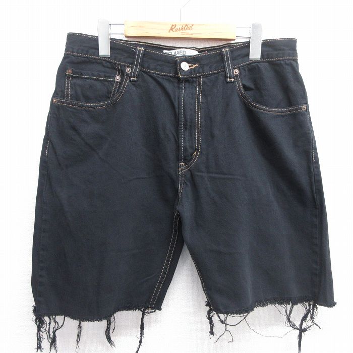 樂天商城 - 【中古】古着 リーバイス Levis 559 ショートパンツ ショーツ メンズ コットン 黒 ブラック デニム W35 中古 ボトムス 短パン ショーパン ハーフ | 春夏 春物 春服 夏物 夏服 半ズボン カジュアル メンズファッション ファッション おしゃれ