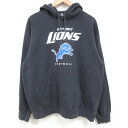 【中古】古着 長袖スウェットパーカー メンズ 00年代 00s NFL デトロイトライオンズ 黒 ブラック アメフト スーパーボウル Lサイズ 中古 スエット トレーナー トップス | 春夏 春物 春服 秋冬 秋物 秋服 メンズファッション カジュアル おしゃれ ファッション(4)