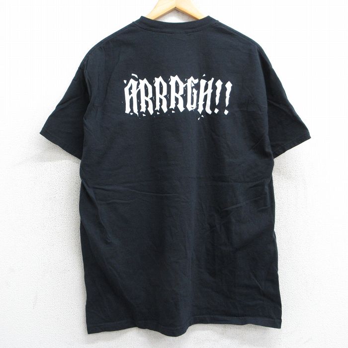 乐天商城 - 【中古】古着 へ犬z 半袖 ビンテージ ヴィンテージTシャツ メンズ 00年代 00s パイレーツハウス コットン クルーネック 丸首 黒 ブラック XLサイズ 中古 | 春夏 夏物 夏服 ヴィンテージTシャツ メンズファッション カットソー ティーシャツ ティシャツ メンズTシ
