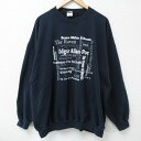 【中古】古着 長袖スウェット メンズ 00年代 00s Edgar 大きいサイズ 2L LL ビッグシルエット ゆったり ビッグサイズ オーバーサイズ クルーネ...