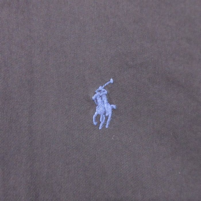【中古】古着 ラルフローレン 90s 長袖シャツ メンズ 黒 Ralph Lauren 2Lサイズ コ...