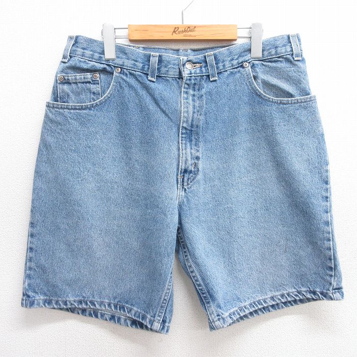 Cotton Pants - 【中古】古着 FADED GLORY ショートパンツ デニム ネイビー メンズ W36 ヴィンテージ ハーフパンツ カジュアル アメカジ ストリート きれいめ ヴィンテージ レトロ オールド