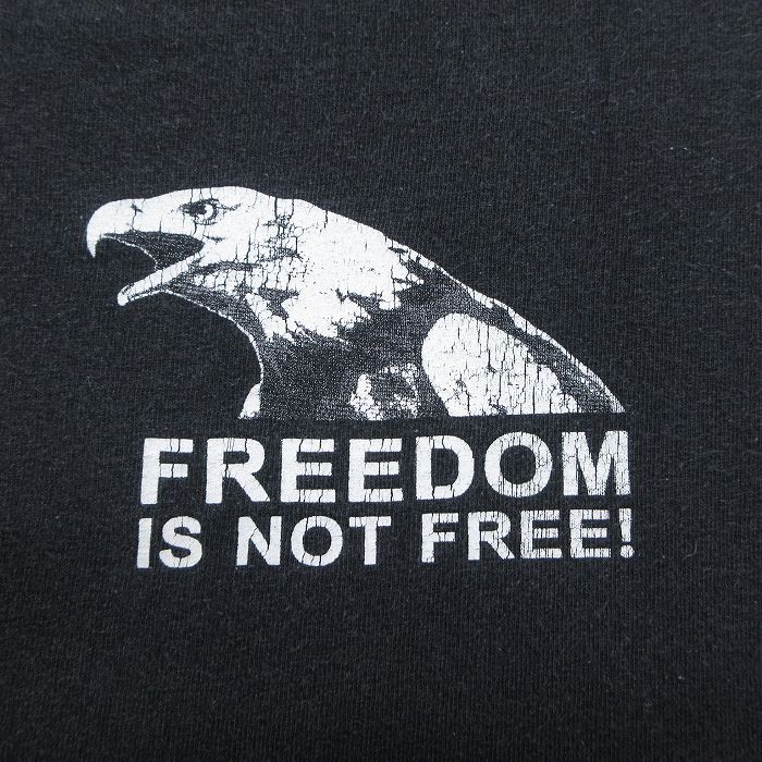 【中古】古着 半袖 ビンテージ ヴィンテージTシャツ メンズ 00年代 00s POW MIA 大きいサイズ 2L LL ビッグシルエット ゆったり ビッグサイズ オーバーサイズ コットン クルーネック 丸首 USA製 アメリカ製 黒 ブラック XLサイズ 中古 | 春夏 夏物 夏服 ヴィンテ