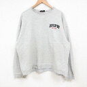 【中古】古着 長袖スウェット メンズ 90年代 90s ESPN ボロ クルーネック 丸首 グレー 霜降り XLサイズ 中古 スエット トレーナー トップス | 春夏 春物 春服 秋冬 秋物 秋服 メンズファッション カジュアル おしゃれ ファッション 2OF
