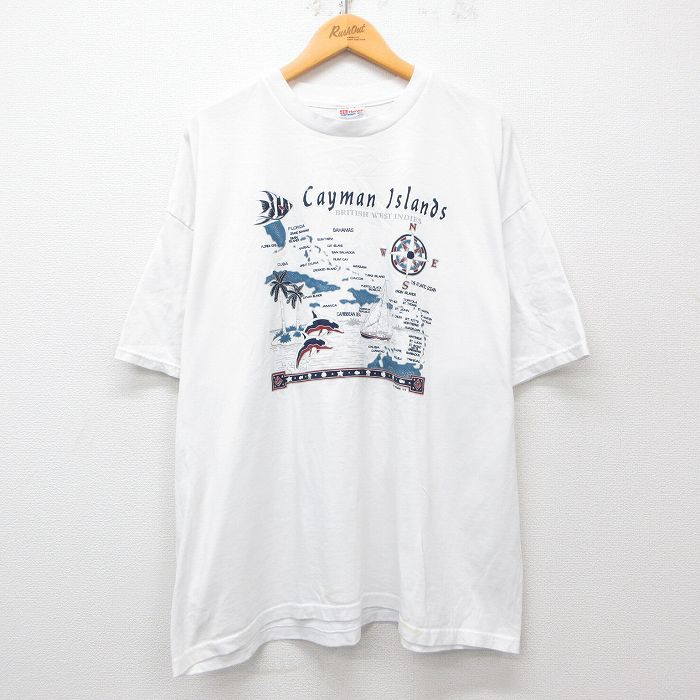 【中古】古着 ヘインズ Hanes 半袖 ビンテージ ヴィンテージTシャツ メンズ 00年代 00s ケイマンアイラ..