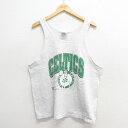 【中古】古着 ヘインズ Hanes ビンテージ ヴィンテージ タンクトップ メンズ 90年代 90s NBA ボストンセルティックス グレー 霜降り バスケットボール Lサイズ 中古 春夏 夏物 夏服 メンズファッション カジュアル おしゃれ(4)