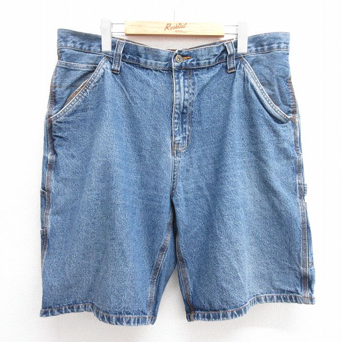 Rakuten - 【中古】古着 FADED GLORY ショートパンツ ペインターパンツ メンズ W38 ネイビー コットン ヒゲ加工 ショート丈 カジュアル アメカジ ストリート きれいめ ヴィンテージ 5OF