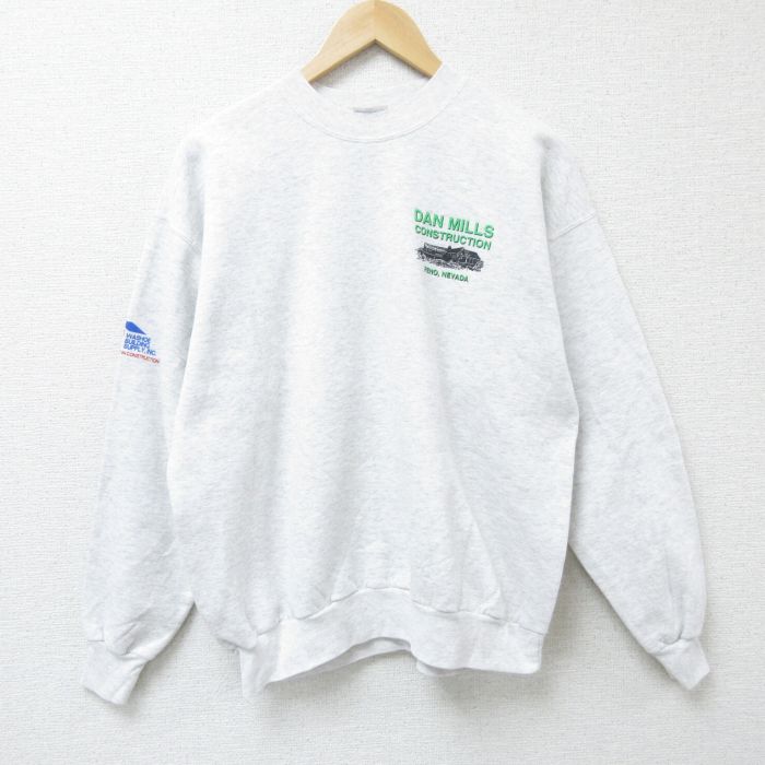【中古】古着 ヘインズ Hanes 長袖スウェット メンズ 00年代 00s DAN クルーネック 丸首 薄グレー 霜降り Lサイズ 中古 スエット トレーナー トップス | 春夏 春物 春服 秋冬 秋物 秋服 メンズファッション カジュアル おしゃれ ファッション