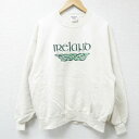 【中古】古着 ジャージーズ 長袖スウェット メンズ 00年代 00s アイルランド 刺繍 クルーネック 丸首 薄ベージュ カーキ Lサイズ 中古 スエット トレーナー トップス | 春夏 春物 春服 秋冬 秋物 秋服 メンズファッション カジュアル おしゃれ ファッション 2OF