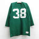 【中古】古着 ウィルソン 7分袖 ビンテージ ヴィンテージ フットボールTシャツ キッズ ボーイズ 子ども服 80年代 80s 38 クルーネック 丸首 USA...
