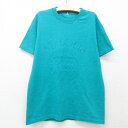 【中古】古着 半袖 ビンテージ ヴィンテージTシャツ キッズ ボーイズ 子供服 90年代 90s セントルイス ミズーリ クルーネック 丸首 青緑 | 春夏 春物 春服 秋冬 秋物 秋服 女の子 子ども服 こども服 カジュアル ファッション おしゃれ かわいい