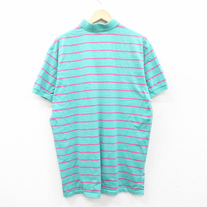 【中古】古着 ラルフローレン Ralph Lauren 90s 半袖ポロシャツ メンズ 2Lサイズ ...