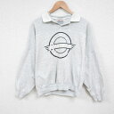 【中古】古着 長袖スウェット メンズ 90年代 90s RIVIERA 大きいサイズ 2L LL ビッグシルエット ゆったり ビッグサイズ オーバーサイズ 襟付...