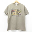 【中古】古着 半袖 ビンテージ ヴィンテージTシャツ メンズ 00年代 00s Gettysburg コットン クルーネック 丸首 濃ベージュ カーキ Mサイズ 中古 | 春夏 夏物 夏服 ヴィンテージTシャツ メンズファッション カットソー ティーシャツ ティシャツ メンズTシャツ 半