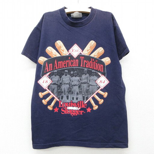 【中古】古着 半袖 ビンテージ ヴィンテージTシャツ キッズ ボーイズ 子供服 90年代 90s 野球 ルイビルスラッガー コットン クルーネック 丸首 USA製 アメリカ製 紺 ネイビー | 春夏 春物 春服 秋冬 秋物 秋服 女の子 子ども服 こども服 カジュアル ファッション 【中古】古着 半袖 ビンテージ ヴィンテージTシャツ キッズ ボーイズ 子供服 90年代 90s 野球 ルイビルスラッガー コットン クルーネック 丸首 USA製 アメリカ製 紺 ネイビー | 春夏 春物 春服 秋冬 秋物 秋服 女の子 子ども服 こども服 カジュアル ファッション
