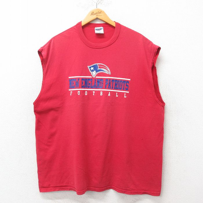 XL★古着 ノースリーブ ビンテージ Tシャツ メンズ 00年代 00s NFL ニューイングランドペイトリオッツ 大きいサイズ クルーネック グレー 霜降り アメフト スーパーボウル &yen;&nbsp;2,900（税込） XL★古着 ...