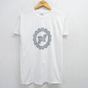 【中古】古着 半袖 ビンテージ ヴィンテージTシャツ メンズ 00年代 00s pf コットン クルーネック 丸首 白 ホワイト Mサイズ 中古 | 春夏 夏物 夏服 ヴィンテージTシャツ メンズファッション カットソー ティーシャツ ティシャツ メンズTシャツ 半袖Tシャツ 半袖