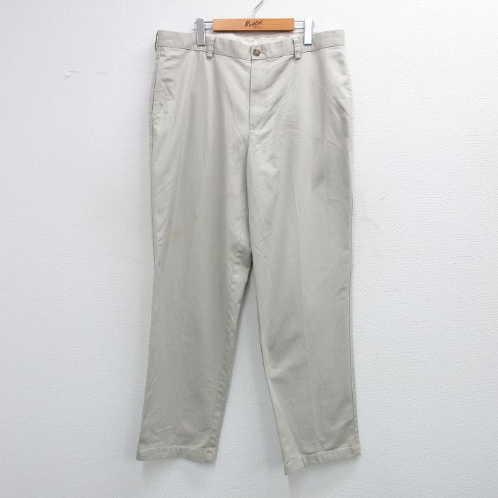 Rakuten - 【中古】古着 エルエルビーン 00s カジュアルパンツ メンズ W39 ベージュ コットン ストレート ワーク ヴィンテージ アメカジ デイリー ストリート きれいめ レトロ 25jun11