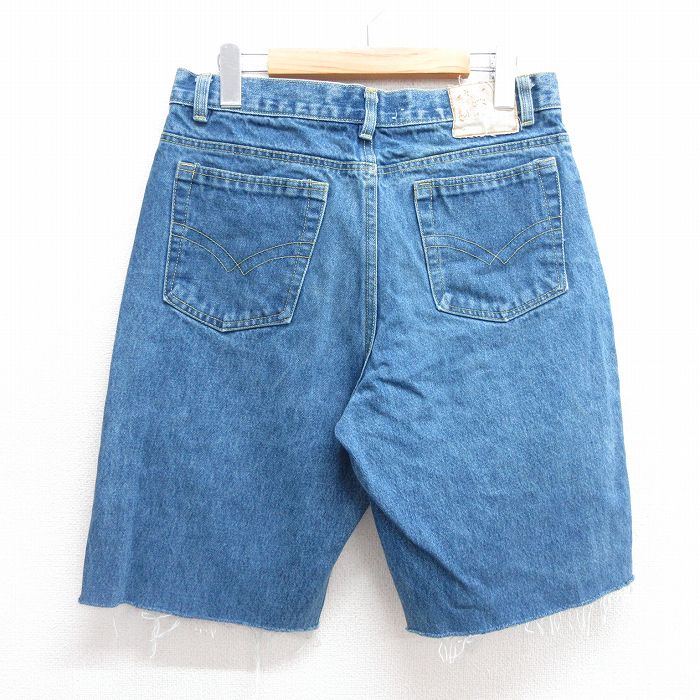 【中古】古着 ビューグルボーイ ショートパンツ ショーツ メンズ コットン 紺 ネイビー デニム W31 中古 ボトムス 短パン ショーパン ハーフ | 春夏 春物 春服 夏物 夏服 半ズボン カジュアル メンズファッション ファッション おしゃれ