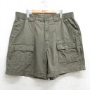 【中古】古着 ショート ブッシュパンツ ショーツ メンズ コットン 濃緑 グリーン W39 中古 ボトムス 短パン ショーパン | 春夏 春物 春服 夏物 夏服...
