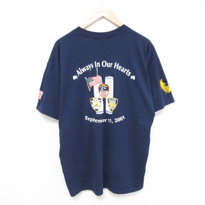乐天商城 - 【中古】古着 ジャージーズ 半袖 ビンテージ ヴィンテージTシャツ メンズ 00年代 00s オールウェイズ クルーネック 丸首 紺 ネイビー XLサイズ 中古 | 春夏 夏物 夏服 ヴィンテージTシャツ メンズファッション カットソー ティーシャツ ティシャツ メンズTシャツ